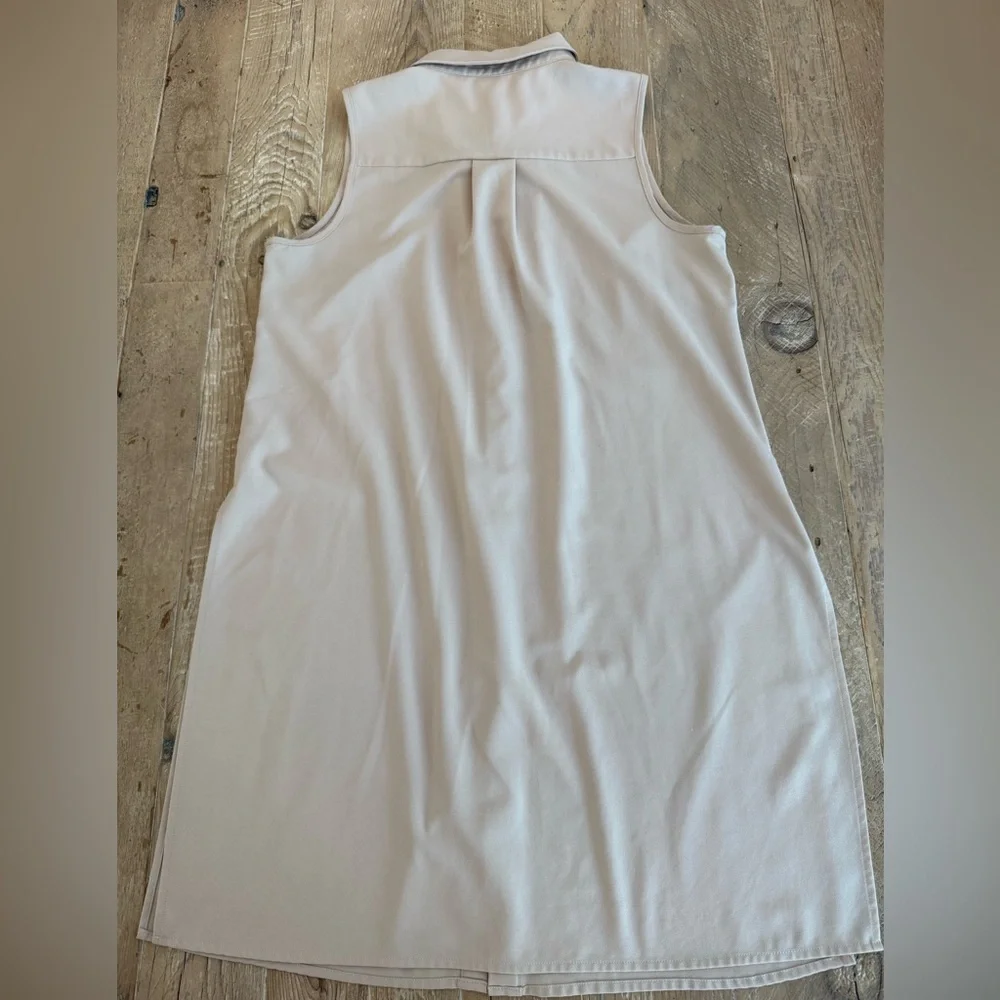 Joan Vass Studio Tan Split Side Button Tunic M - Picture 7 of 7